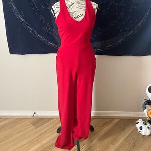 Cherry red jumpsuit